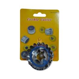 Decupator din metal cu ejector - Rotund cu stea in mijloc
