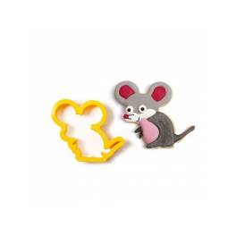 Decupator plastic-formă de șoricel-8 x 6 x H 2.2 cm-Decora