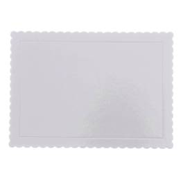 Disc Tort Rectangular Extra Tare 3mm gros - ALB - 25 X 35  CM