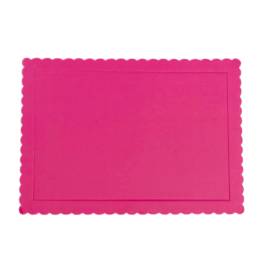 Disc Tort Rectangular Extra Tare 3mm gros - FUCHSIA - 25 X 35  CM