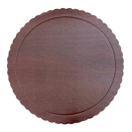 Disc Tort rotund Extra Tare 3mm gros - LEMN INCHIS - Ø 30 CM