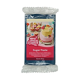 Fondant / Pasta de zahar - ALBASTRU DENIM - 250g - FunCakes