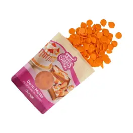 Ciocolată glazuri (Deco Melts) - ORANGE -250 gr - Funcakes