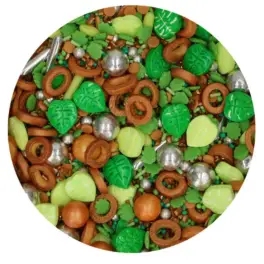 Perle / Perlute din zahar 3D - Sprinkle Medley - JUNGLE JOY - 70 GR - Funcakes