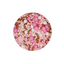 Perle / Perlute din zahar - Soft Pearl Mix - PINK CELEBRATION - 80 GR - Funcakes