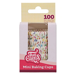 Set 100 buc - Forme de copt mini briose - Multicolor - FunCakes 