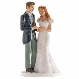 Figurină de tort nuntă – Cuplu căsătorit în Oslo - 16 cm - Dekora