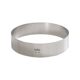 Formă din oțel inoxidabil fără puncte de sudură - 24x4,5H cm - Decora