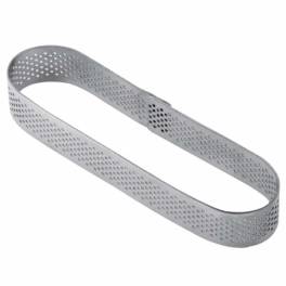 Formă microforată tartă- Ovală-3x12.5x2cm-Pavoni
