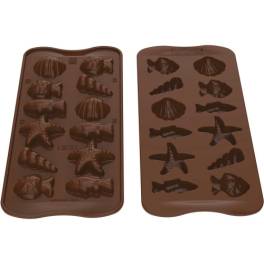 Forma de silicon pentru ciocolata Animale Marine - SILIKOMART CHOCO FRITURE