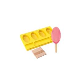 Forma Inghetata Oval 195 X 111 X 22MM + 50 betisoare -Pavoni