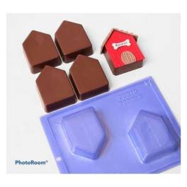 Forma pentru ciocolata- Casuta -90 x 67,5 x 25 (mm)- Porto Formas