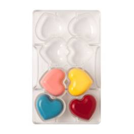 Forma pentru ciocolata praline - Inimioare - 20 x 12 x 2,2 cm - Decora