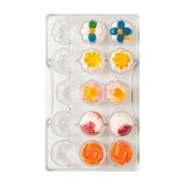 Forma pentru ciocolatapraline - Primavara - 20 x 12 x 2,2 cm - Decora - Anyta Cooking