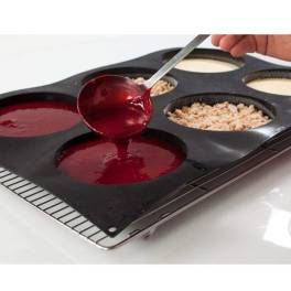 Forma Silicon Discuri Ø18xH3cm, 6 cavitati - Pavoni