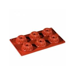 Forma Silicon Gugelhuph - Ø6xh3.3cm, 6 cavitati-Pavoni