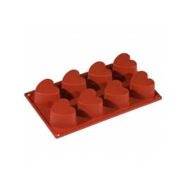 Forma Silicon Inima - Ø6.5xh3.5cm, 8 cavitati-Pavoni