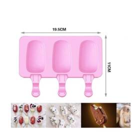 Forma Silicon Mini Înghețata 3 cavități - 8x5cm - HpySpr
