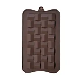 Forma de Ciocolata din Silicon - 15x7,5x0.8 cm - Maro