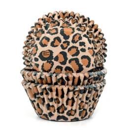 Forme de copt brioșe Leopard - 50 buc - House of Marie - Anyta Cooking