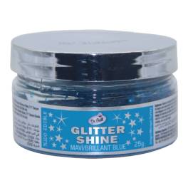 Fulgi de glitter comestibil sclipiciosi 25 gr - Blue/Albastru- Dr Gusto