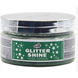 Fulgi de glitter comestibil sclipiciosi 25 gr- Green/Verde- Dr Gusto