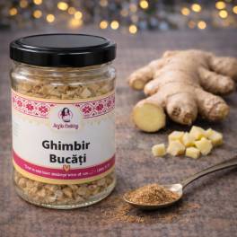 Ghimbir bucati 100% natural - 60g - Anyta Cooking