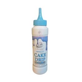Glazura de ciocolata - CAKE DRIP - Albastru Metalizat - 250g -  Dr Gusto