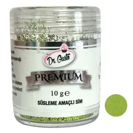 Glitter / Sclipici non-alimentar pentru decor -VERDE DESCHIS / Green - 10g - SIM