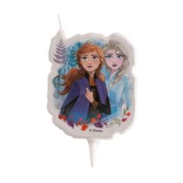 Lumânare pentru zi de naștere FROZEN II  2D – 7,5 CM - Dekora