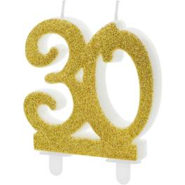 Lumanare Tort 30 - Auriu - Party Deco