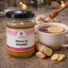 Miere cu ghimbir 200g – Amestec natural artizanal în borcan de sticlă – Anyta Cooking