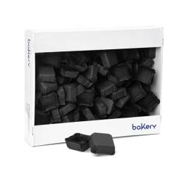 Mini forme de copt,Negre,35x35x15-1500buc - Decora