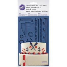 Mulaj din silicon pentru fondant - Elemente Vapor - Wilton