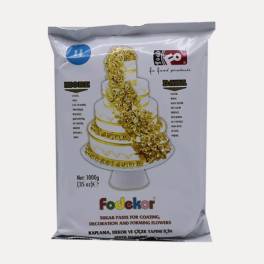 Pastă de zahăr (Fondant) pentru acoperire, decor și flori - ALBASTRU - 1KG - FODEKOR