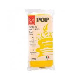 Pastă de zahăr (Fondant) pt acoperit și decor - GALBEN(Fara Gluten si Vegan)  - 1KG - MODECOR