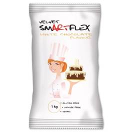 Pasta de Zahar (Fondant) alb cu gust de ciocolata alba -1 kg-Smartflex