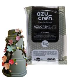 Pasta de Zahar Fondant Elite 3in1 (Acoperit,Modelare,Flori) - GRI - 1kg - AzuCren