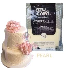 Pasta de Zahar Fondant Elite 3in1 (Acoperit,Modelare,Flori) - PERLA - 1kg - AzuCren