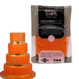 Pasta de Zahar Fondant Elite 3in1 (Acoperit,Modelare,Flori) - PORTOCALIU - 1kg - AzuCren