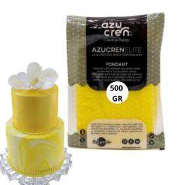 Pasta de Zahar Fondant Elite 3in1 (Flori,Acoperit,Modelare) - GALBEN- 500 gr - AzuCren