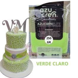 Pasta de Zahar Fondant Elite 3in1 (Flori,Acoperit,Modelare) - VERDE DESCHIS - 250 gr - AzuCren