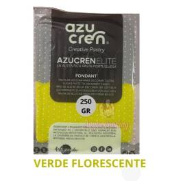 Pasta de Zahar Fondant Elite 3in1 (Flori,Acoperit,Modelare) - VERDE FOSFOR - 250 gr - AzuCren