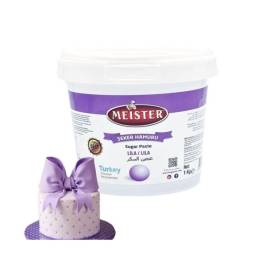 Pasta de Zahar (Fondant) - LILA- 1 kg - Meister - Anyta Cooking