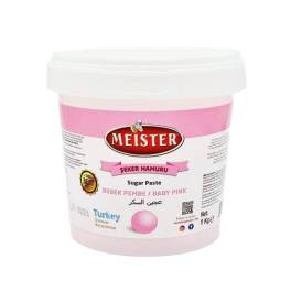 Pasta de Zahar (Fondant) - ROZ BEBE (Baby Pink) - 1 kg - Meister