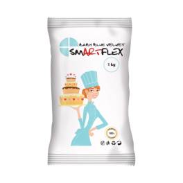 Pasta de Zahar (Fondant) velvet Baby Blue/Albastru Bebe - 1Kg - Smartflex