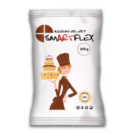 Pasta de Zahar (Fondant) velvet BROWN/MARO-250 gr-Smartflex