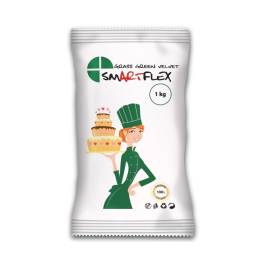 Pasta de Zahar (Fondant) velvet Grass Green/ Verde Iarba - 1Kg - Smartflex