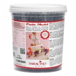 Pasta de Zahar pentru modelare figurine,flori - 1 kg - NEAGRA - Saracino - Anyta Cooking 
