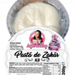 Pasta de Zahar Premium - ALB - 200 gr- Anyta Cooking